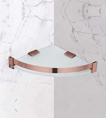 Glass Corner Rose Gold Heavy