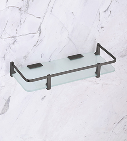 Glass Shelf Black