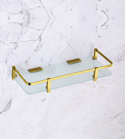 Glass Shelf Gold