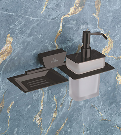 Soap Dish With Liquid Soap Dispenser