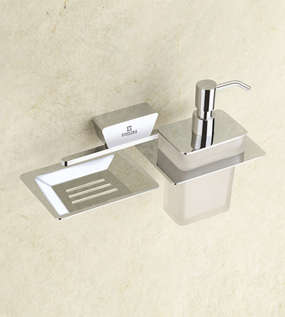 Soap Dish With Liquid Soap Dispenser