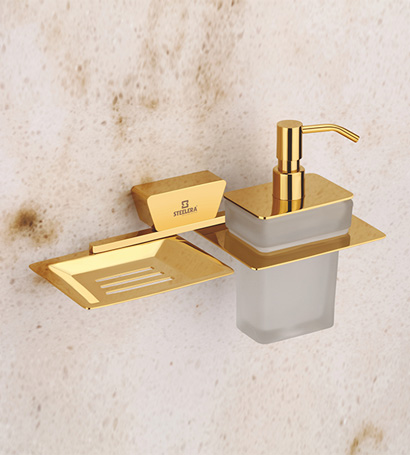 Soap Dish With Liquid Soap Dispenser