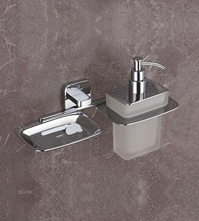 Soap Dish With Liquid Soap Dispenser
