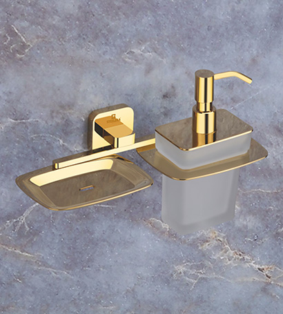 Soap Dish With Liquid Soap Dispenser