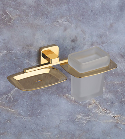 Soap Dish With Tumbler Holder