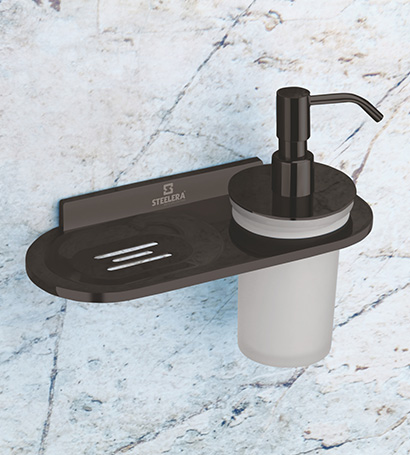 Soap Dish With Liquid Soap Dispenser