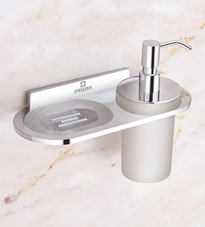 Soap Dish With Liquid Soap Dispenser