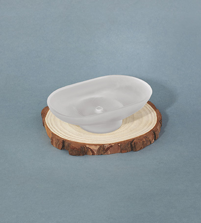 Oval Glass Soap Dish