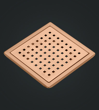 Shower Square Drain Rose Gold