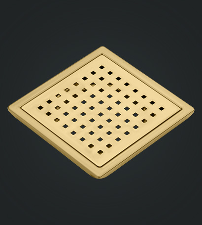 Shower Square Drain Gold