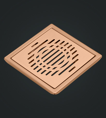 Shower Square Drain Rose Gold