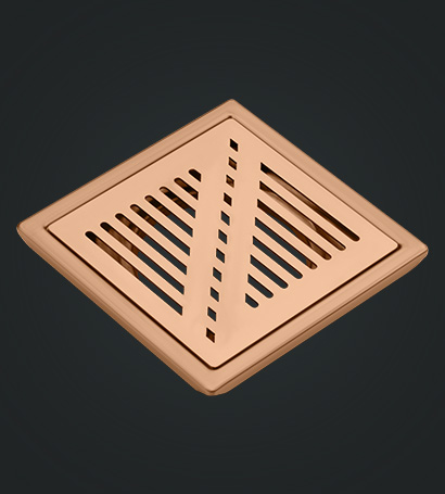 Shower Square Drain Rose Gold