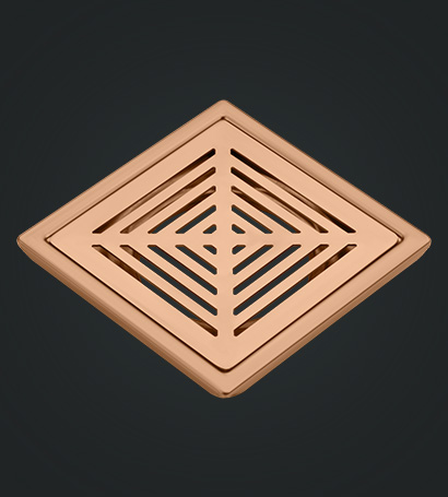 Shower Square Drain Rose Gold