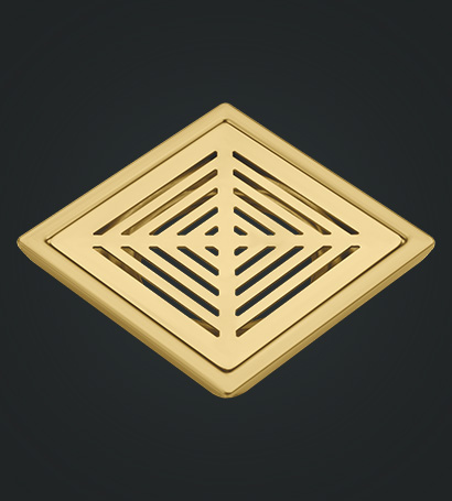 Shower Square Drain Gold
