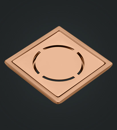 Shower Square Drain Rose Gold