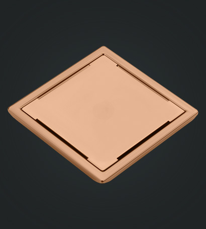 Shower Square Drain Rose Gold