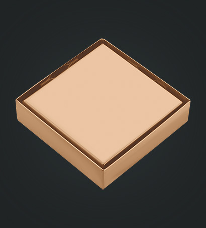 Shower Square Drain Rose Gold