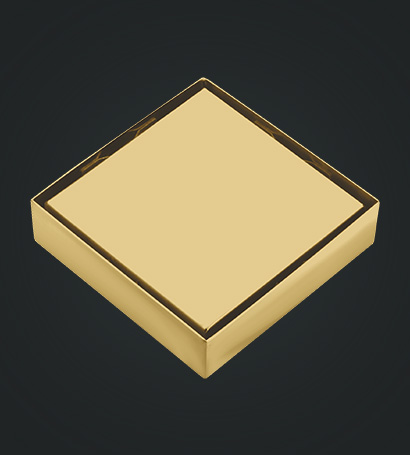 Shower Square Drain Gold