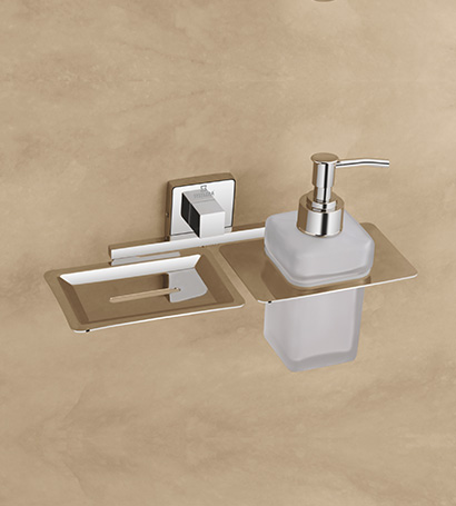 Soap Dish With Liquid Soap Dispenser