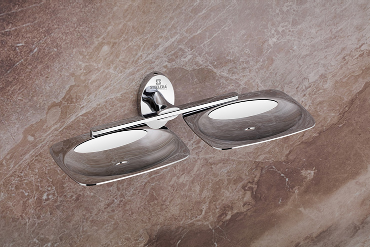 Brass Double Soap Dish