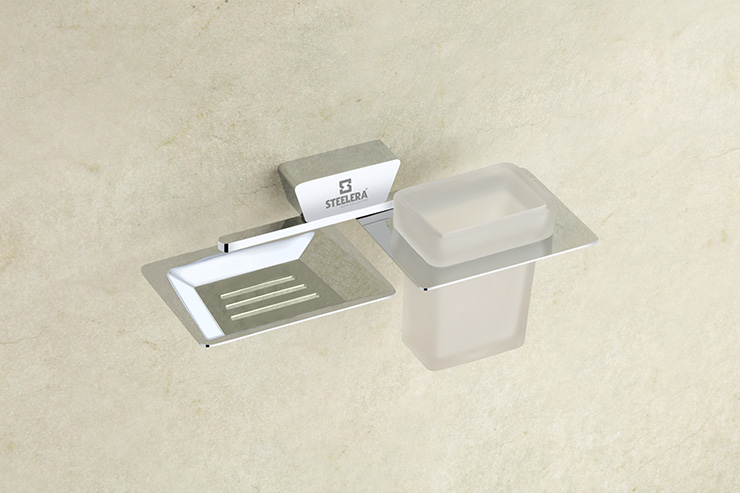 Soap Dish With Liquid Soap Dispenser