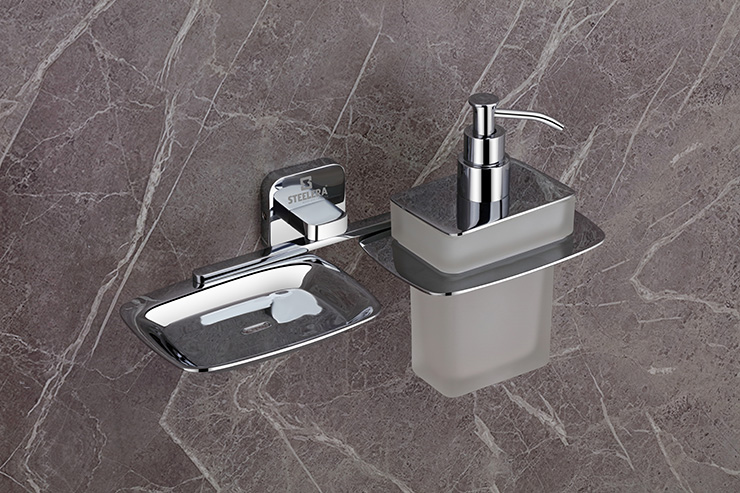 Soap Dish With Liquid Soap Dispenser