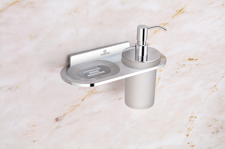 Soap Dish With Liquid Soap Dispenser