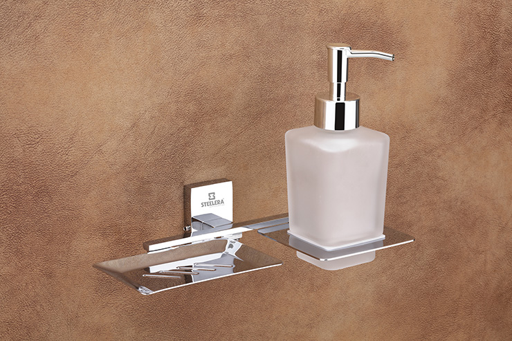 Soap Dish With Liquid Soap Dispenser